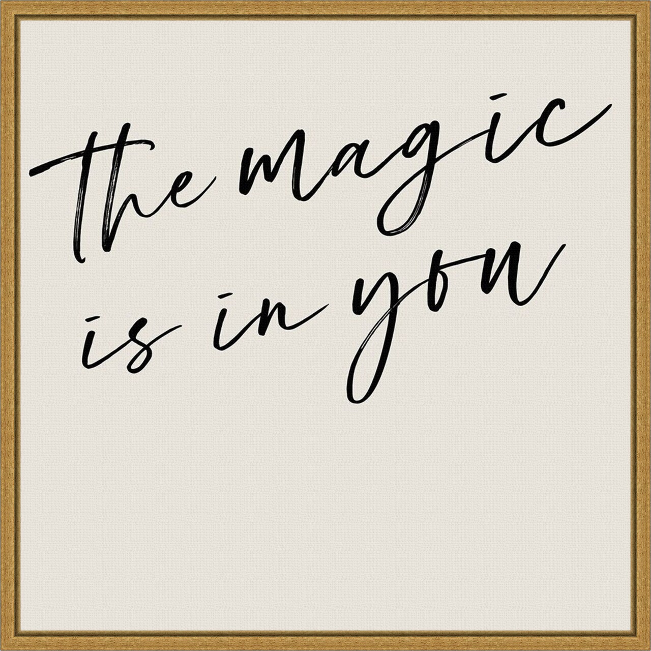 Youre Magic I by Anna Hambly 16-in. W x 16-in. H. Canvas Wall Art Print Framed in Gold